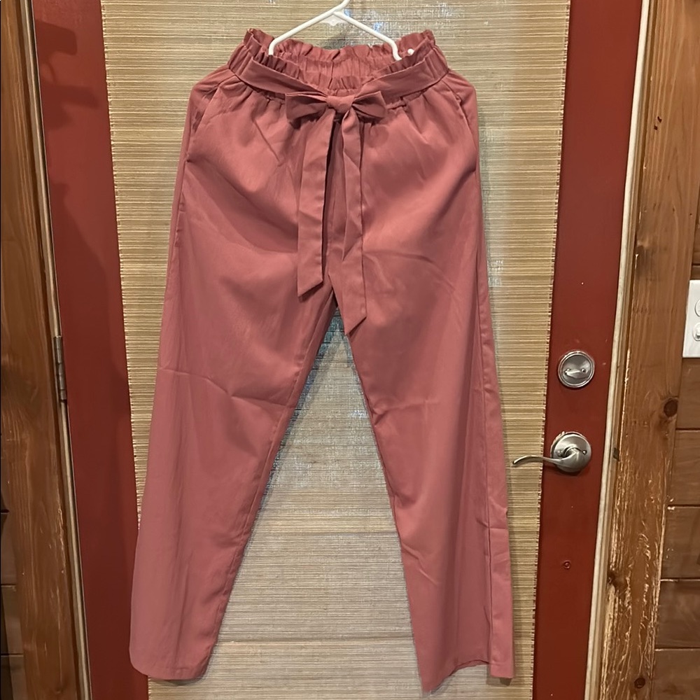 Stylish Rose Pull On Pants